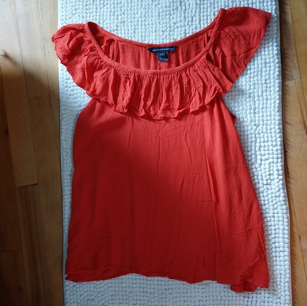 French Connection Ruffle Tank top - Picture 2 of 3